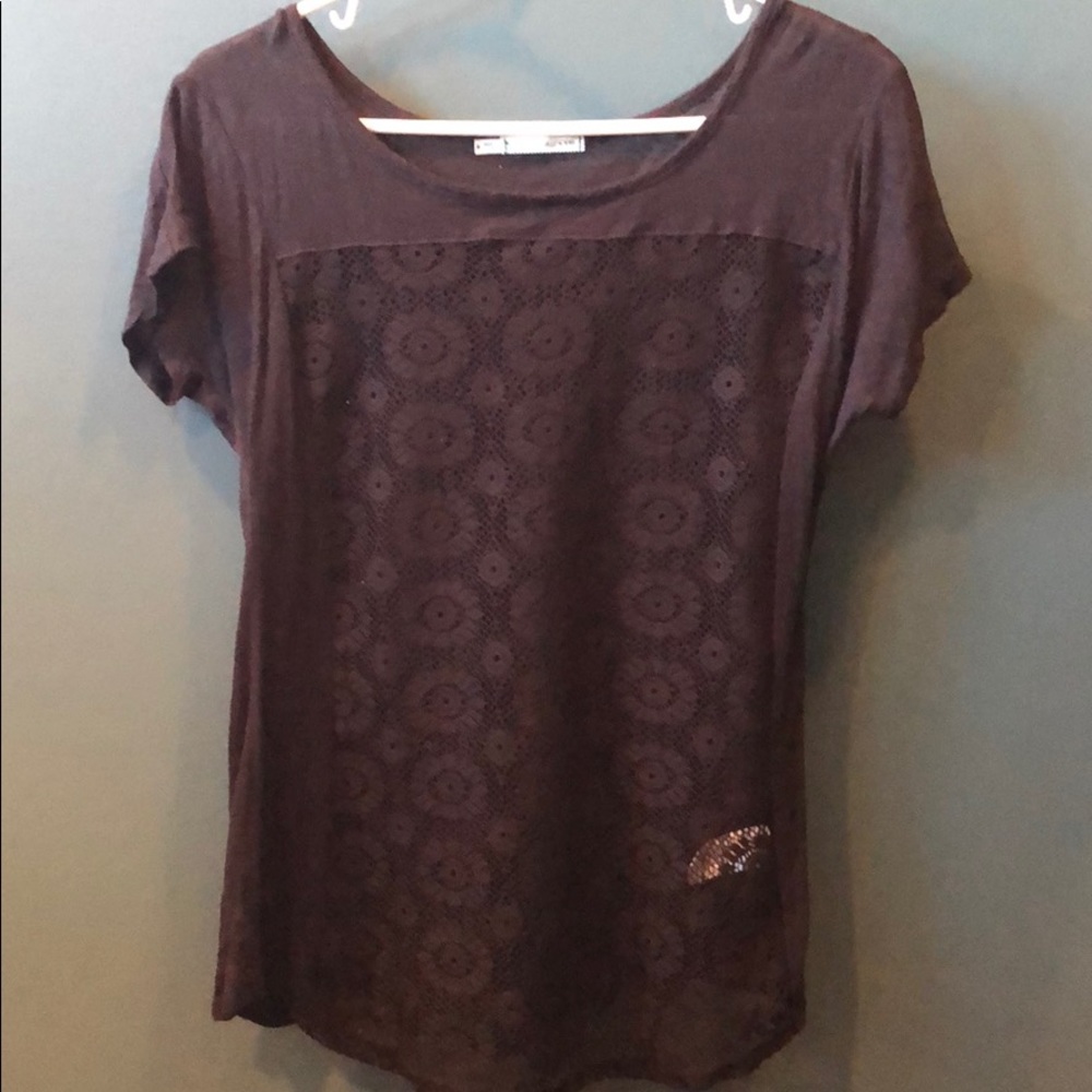 Black lace top